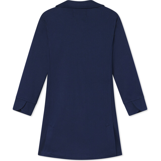 Georgina Pique Scallop Coat, Medieval Blue - Coats - 3