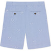Hudson Lacrosse Embroidery Oxford Shorts, Blue - Shorts - 2 - thumbnail