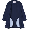 Georgina Pique Scallop Coat, Medieval Blue - Coats - 4