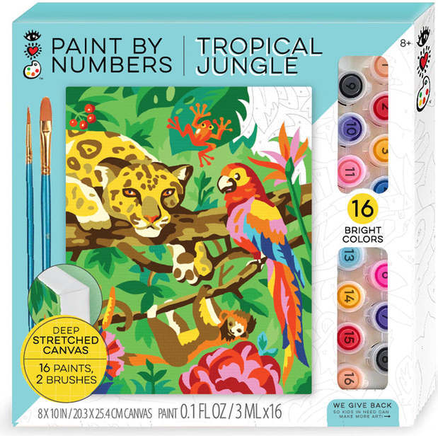 Paint By Numbers Tropical Jungle - Arts & Crafts - 1