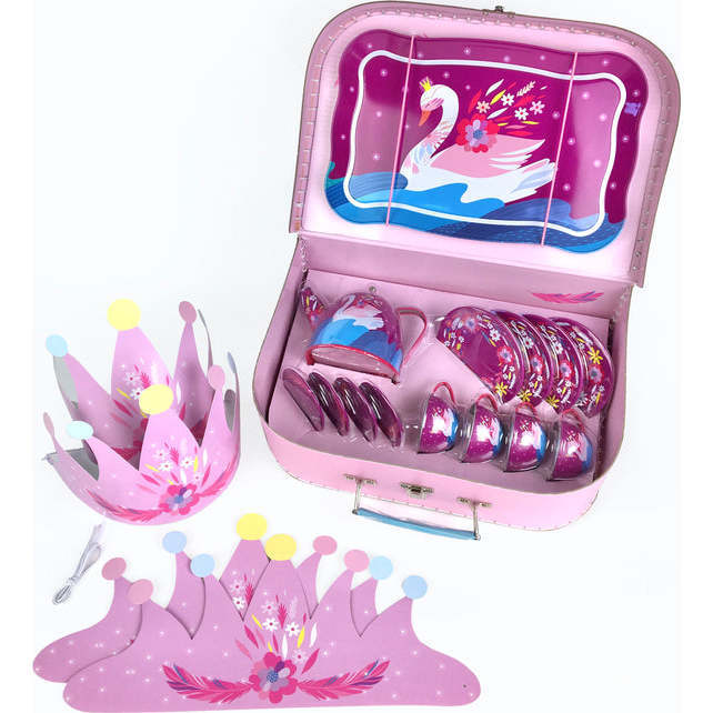 Swan Princess Tin Tea Set - Play Kits - 2