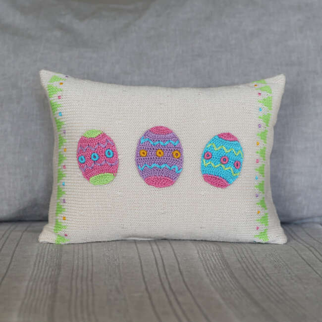 Easter Egg Pillow - Decorative Pillows - 2