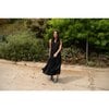 Women's Sienna Maxi Dress, Solid Black - Dresses - 2