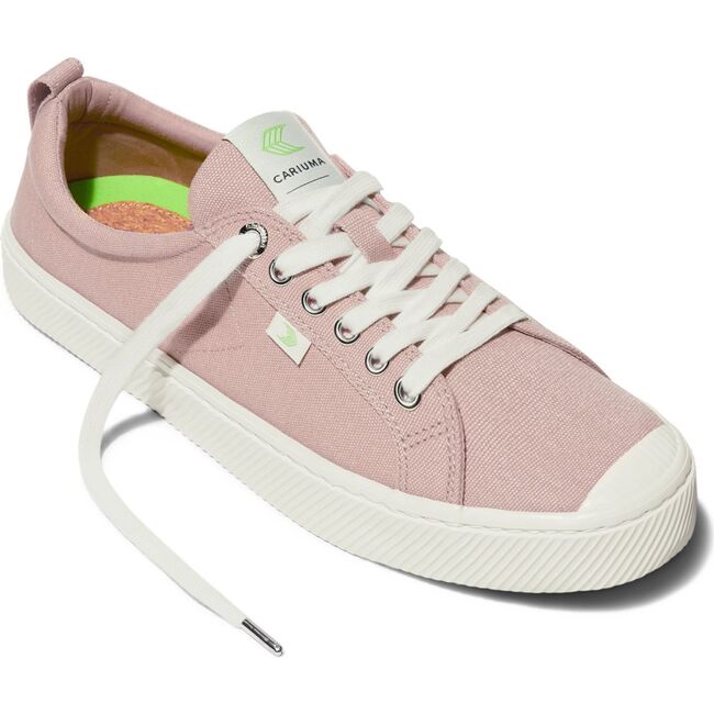 Women's OCA Low Canvas Sneaker, Rose Red - Sneakers - 3