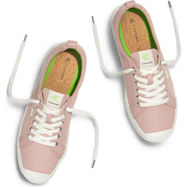 Women's OCA Low Canvas Sneaker, Rose Red - Sneakers - 5