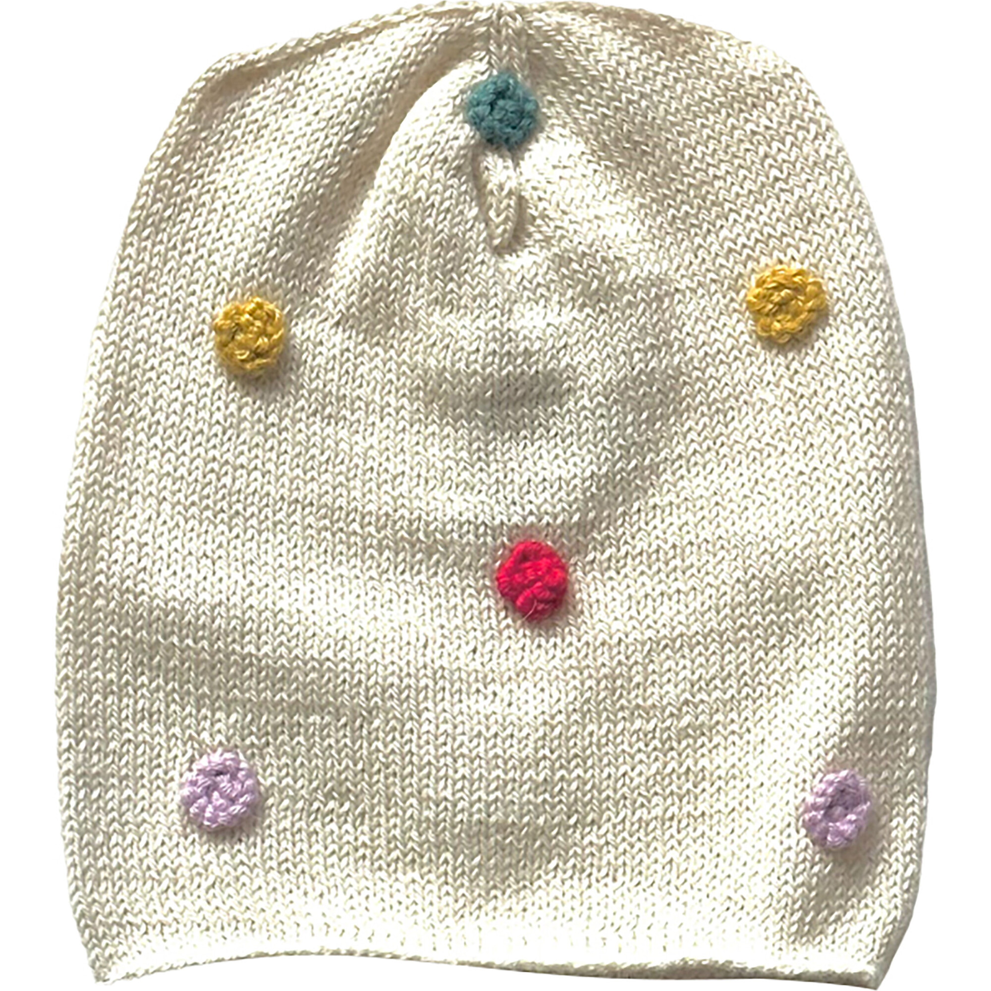 Candy Dot Beanie, Rainbow Dots - Hats - 1