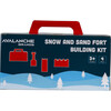 Snow and Sand Fort Building Kit, 4 Pieces, Red - Outdoor Games - 1 - thumbnail