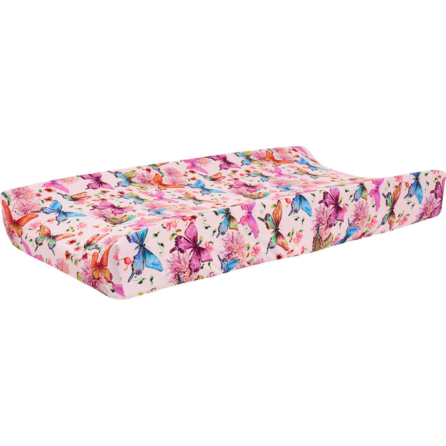 Watercolor Butterfly Pad Cover, Pink