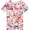 Watercolor Butterfly Short Sleeve Basic Pajama, Pink - Pajamas - 3