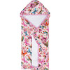 Watercolor Butterfly  Ruffled Hooded Towel, Pink - Bath Towels - 1 - thumbnail