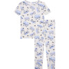 Franklin Short Sleeve Basic Pajama, Beige - Pajamas - 1 - thumbnail