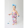 Watercolor Butterfly Smocked Spaghetti Jumpsuit, Pink - Rompers - 2 - thumbnail
