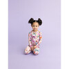 Watercolor Butterfly Long Sleeve Basic Pajama, Pink - Pajamas - 2