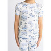 Franklin Short Sleeve Basic Pajama, Beige - Pajamas - 2 - thumbnail