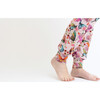 Watercolor Butterfly Women's Short Sleeve Scoop Neck & Jogger Pajama, Pink - Pajamas - 3