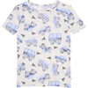 Franklin Short Sleeve Basic Pajama, Beige - Pajamas - 5 - thumbnail