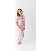 Watercolor Butterfly Women's Short Sleeve Pajama, Pink - Pajamas - 4