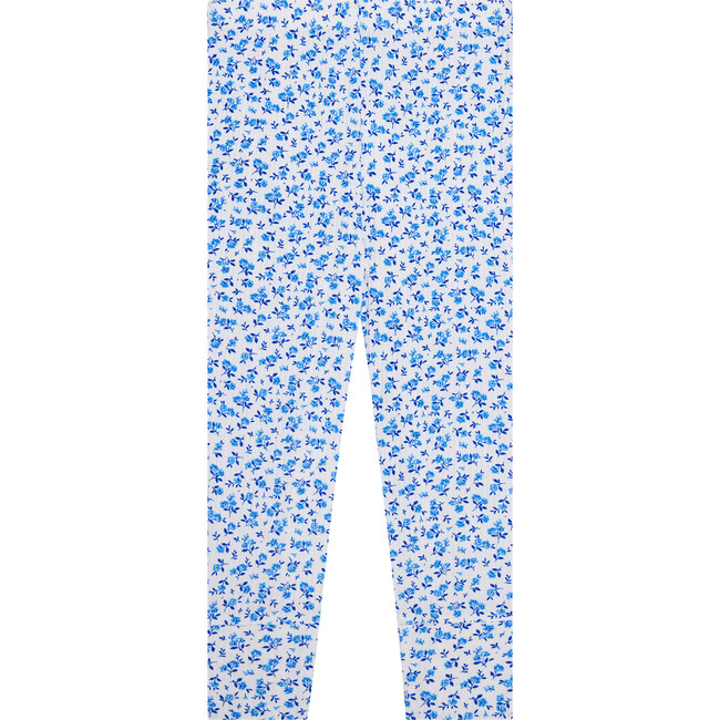 Andina Short Sleeve Basic Pajama, White - Pajamas - 4