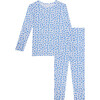 Andina Long Sleeve Basic Pajama , White - Pajamas - 1 - thumbnail