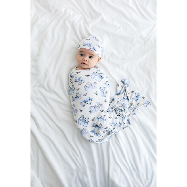 Franklin Infant Swaddle and Beanie Set, Beige - Swaddles - 4