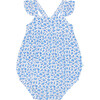 Andina Basic Ruffled Capsleeve Bubble Romper, White - Rompers - 1 - thumbnail