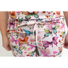 Watercolor Butterfly Women's Short Sleeve Scoop Neck & Jogger Pajama, Pink - Pajamas - 5