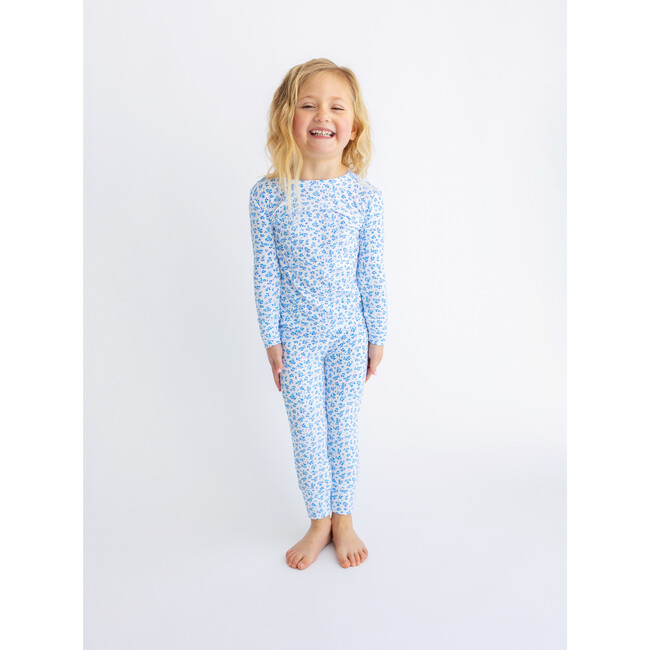 Andina Long Sleeve Basic Pajama , White - Pajamas - 2