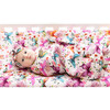 Watercolor Butterfly Infant Swaddle and Headwrap Set, Pink - Swaddles - 6