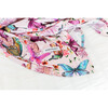 Watercolor Butterfly Infant Swaddle and Headwrap Set, Pink - Swaddles - 8