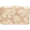 Women's Frances Hand Embroidered Rafia Clutch, Natural - Bags - 1 - thumbnail