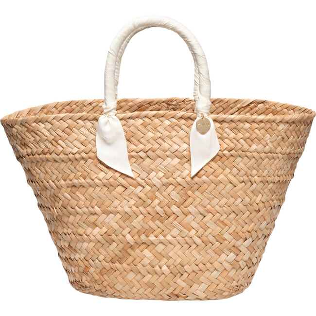 Women's Rosie Woven Seagrass Tote, Ivory - Bags - 1