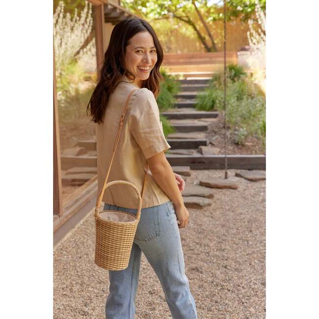 Women's Zoey Wicker Basket Bag, Natural - Bags - 2