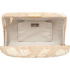 Women's Frances Hand Embroidered Rafia Clutch, Natural - Bags - 4
