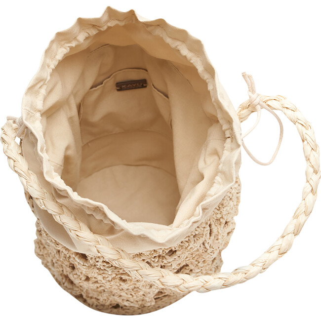 Women's Edie Knitted Rafia Tote, Natural - Bags - 4