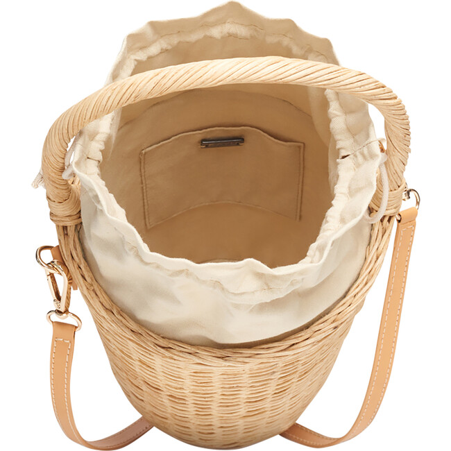 Women's Zoey Wicker Basket Bag, Natural - Bags - 4