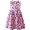 Botanical Button-Front Sleeveless Printed Dress, Pink - Dresses - 1 - thumbnail