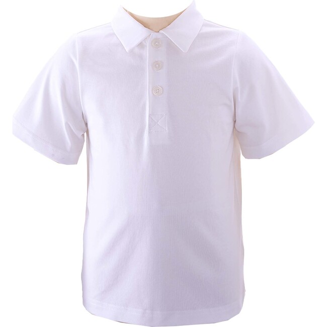 Soft Jersey Polo Shirt, Ivory