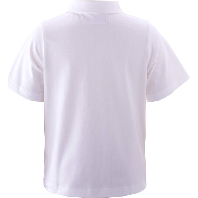 Soft Jersey Polo Shirt, Ivory - Polo Shirts - 2