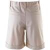 Tailored Shorts With Turn-Ups, Beige - Shorts - 2