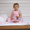 Rose Bouquet Dress And Bloomers, Pink - Dresses - 2
