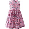Botanical Button-Front Sleeveless Printed Dress, Pink - Dresses - 2