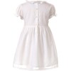 Swiss Dot Hand-Smocked Dress, Ivory - Dresses - 2