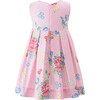 Rose Bouquet Dress And Bloomers, Pink - Dresses - 3 - thumbnail