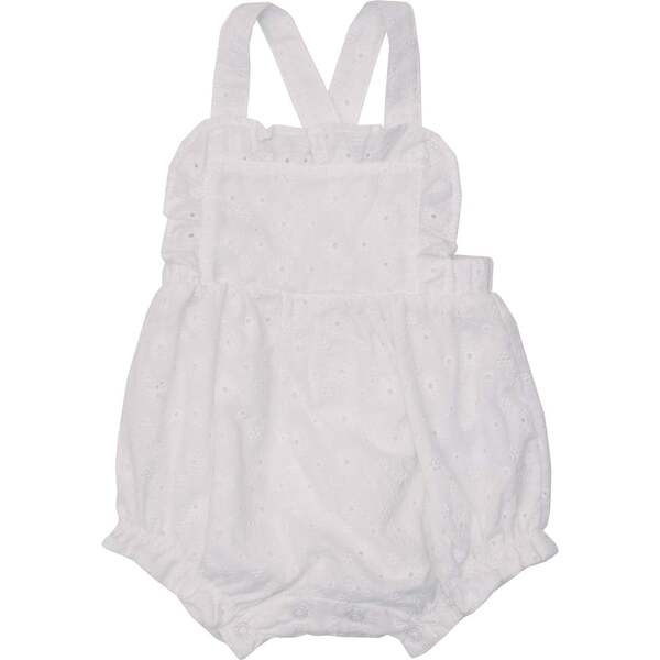 Anna Baby Romper White Eyelet