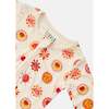 Long Sleeve Zip Footie, Pink Suns - Bodysuits - 2