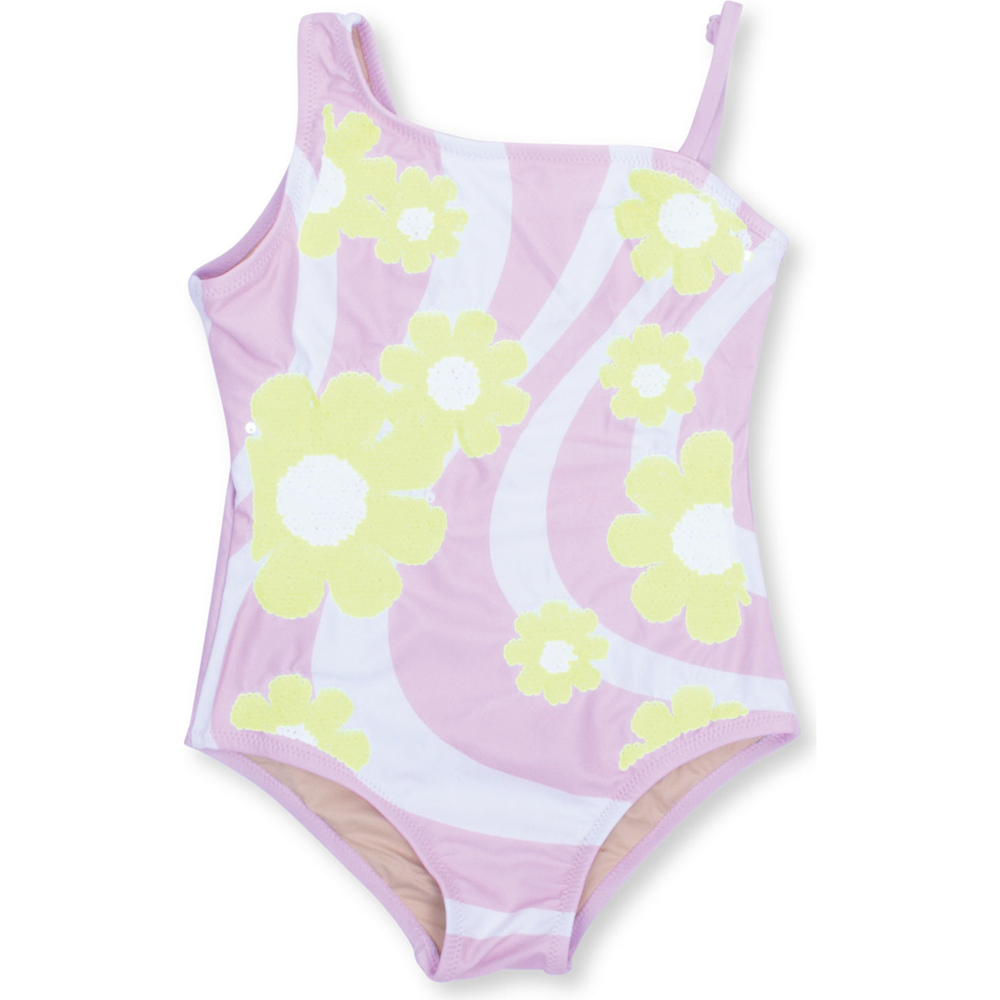 【AGNEL】 Juliette Monokini lilac Standout Metallic Swimsuit - Lilac Glitter | Fashion Nova