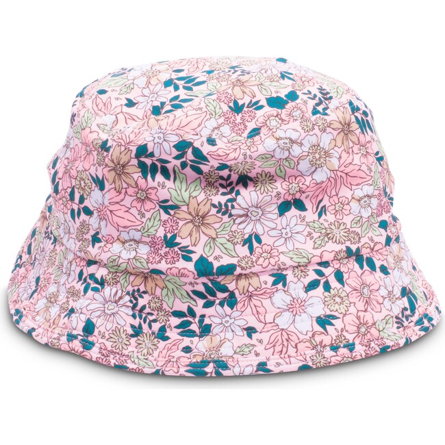 Sun Bucket Hat, Pink Ditsy Floral - Hats - 1