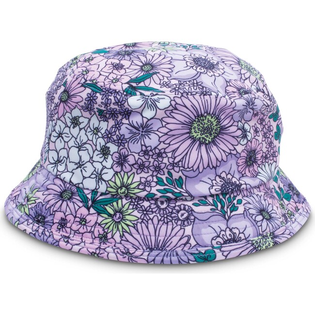Sun Bucket Hat, Mod Floral Purple - Hats - 1