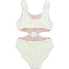 Terry One-Piece Monokini, Lemon Stripe - One Pieces - 2