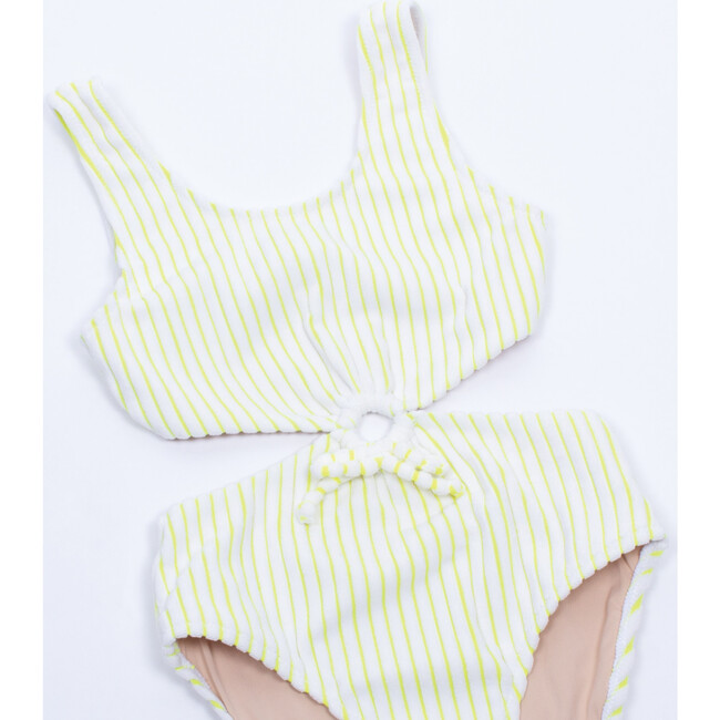 Terry One-Piece Monokini, Lemon Stripe - One Pieces - 3